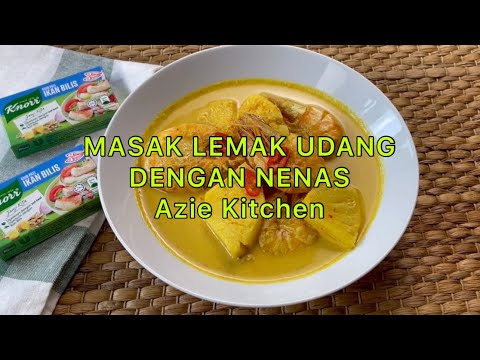 Masak Lemak Udang dengan Nenas