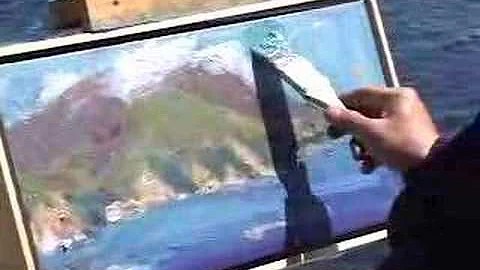 Johnny Apodaca Painting Big Sur Coast