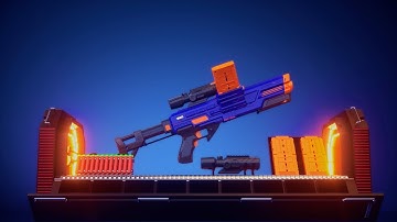 Dart Zone Vulcanator Dual Magazine Motorized Flywheel Blaster