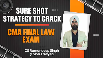 SURE SHOT STRATEGY TO CRACK CMA FINAL LAW