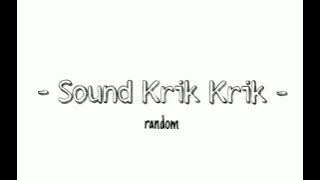 Sound Effect Krik-krik