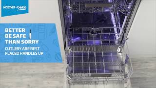 Simple steps to load Voltas Beko dishwashers