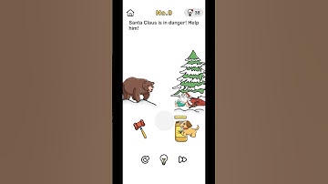 Brain Out challenge Save Santa Level No.9 answer Santa Claus is in danger! Please help him! ⚡⚡