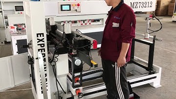 Woodworking Machinery MZ73212 wood drilling machine boring machine work video