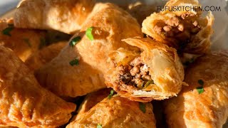 Fufu's Kitchen Easy Beef Sambousek Middle Eastern Empanadas Recipe
