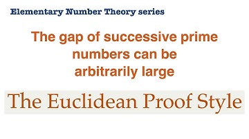 Prove that the gap of successive prime numbers can be arbitrarily large - Euclidean Proof Style