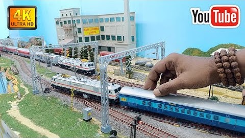 Indian Railways HO Scale Model Train Run | WAP-7 Model Run | Indian Model Train | train video