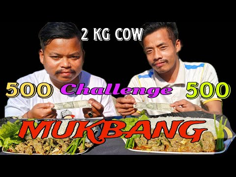 SAN COW 2 KG || MUKBANG Challenge 500 /500 | hangoisu yaore🔥🤣😂🤣