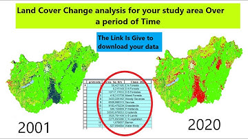 land use land cover change analysis | lulc change detection in ArcMap