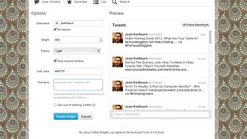 Add Your Twitter Stream To Your Sidebar