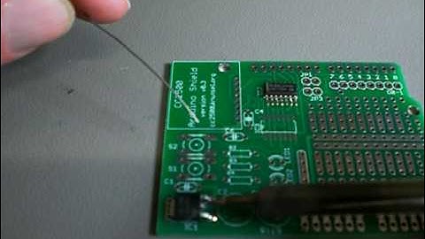 Soldering the CC2500 Arduino Shield 2 of 5 : Soldering the voltage regulato