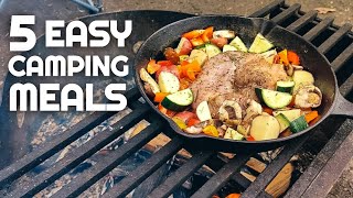 5 Easy and Delicious Camping Meals  | Camping Food and Camp Cooking for Beginners | Camp Food Ideas