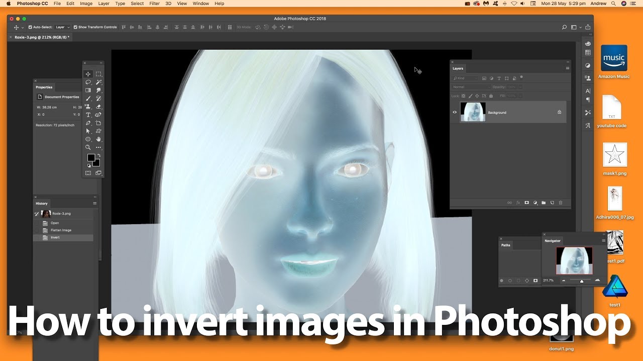 How To Invert Reverse Color Images In Photoshop CC Tutorial YouTube How To Invert Reverse Color Images In Photoshop CC Tutorial YouTube