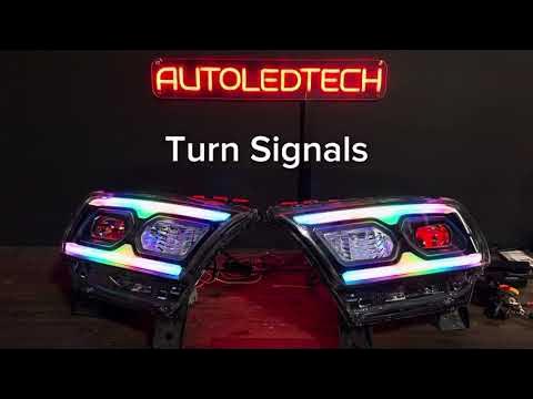 2021-2024 Dodge Durango RGBW Flow Series LED DRL Headlights + Startup ...