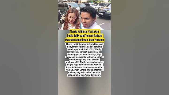 Thariq Halilintar Ceritakan Detik-detik saat Temani Aaliyah Massaid Melahirkan Anak Pertama