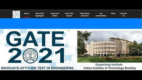 GATE 2021|Official Website|IIT Bombay|Exam Date|Major Changes|Application Form|