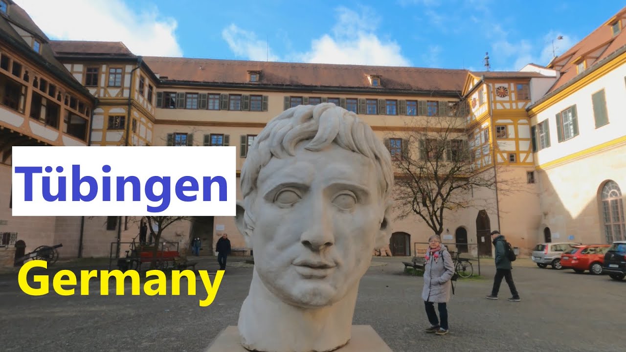 Tübingen Castle University Museum Hohentübingen panorama walking in