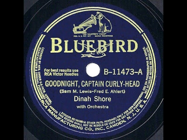 Dinah Shore - Goodnight, Captain Curly-Head