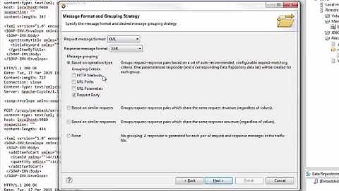 Virtualize  How to create a virtual asset from traffic recorded with a message proxy
