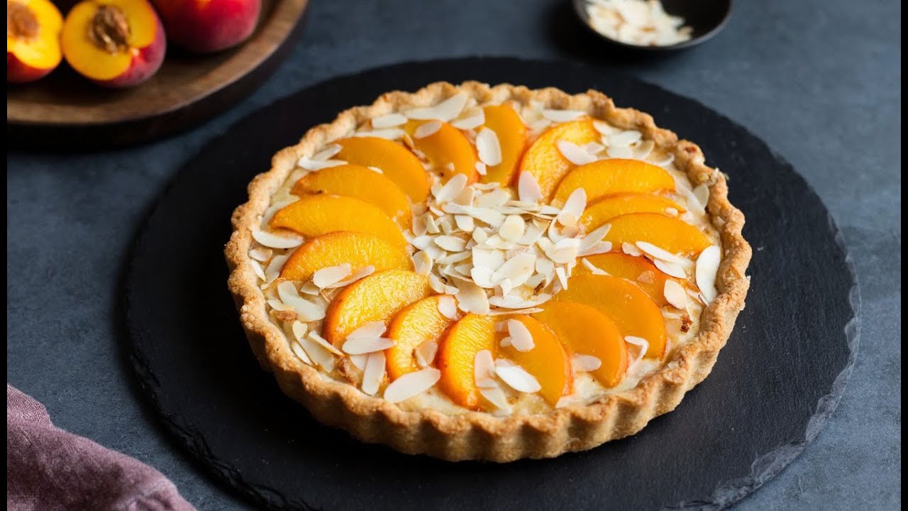 ✨ Роскошный Персиковый Тарт | Ванильно-Лимонный Заварной Крем | Изысканный Пирог
