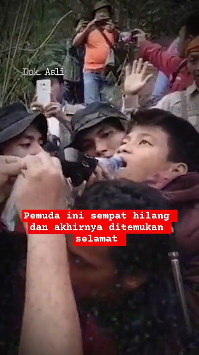 Pendaki ini ditemukan setelah hilang beberapa hari di gunung guntur garut