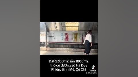 Đất thổ hai mặt hẻm Hà Duy Phiên, Củ Chi