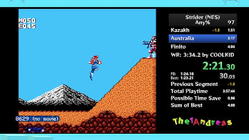Strider NES Any% speedrun in 4:03 by The1Andreas