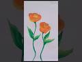 Beautiful Rose painting for Beginners #acrylicpainting #shorts #flowerpainting