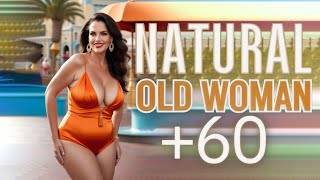 Natural Older Woman Over 50 Attractively Dressed Classy🔥Natural Older Ladies Over 60🔥Fashion Tips173