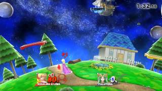 Smash Bros Wii U-  me vs Lvl 9 Cpu battle no items
