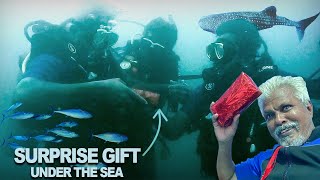 கடலுக்கடியில் Surprise Gift for Dad 🤩🔥| Birthday Celebration! | Scuba Diving in Pondicherry! 🐠