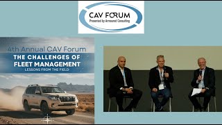 4th CAV Forum - Panel Discussion - The Challenges of Fleet Management - Lesson from the Field