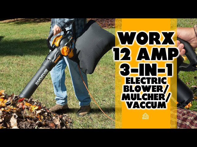 12 Amp 3In1 Electric Blower + Vacuum + Mulcher