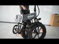 DEEPOWER E-Bike. The Foldable bike, how to fold and remove battery.