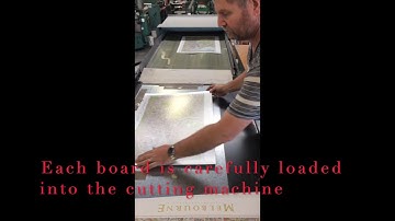 The Melbourne Map 1,000 piece Jigsaw Puzzle manufacturing process - stage two.