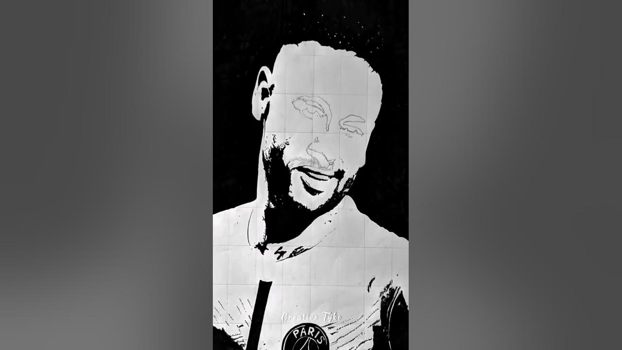 Neymar Jr. Stencil art. YouTube