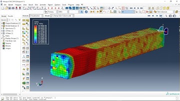 Simulation retrofit Jute-Epoxy composite of the concrete column under dynamic compression in Abaqus