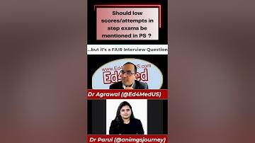 USMLE Low Score or Failed Attempt: To Discuss or Not in your Residency Personal Statement #shorts