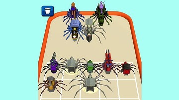 MERGE SPIDER TRAIN ALL LEVELS GAMEPLAY WALKTHROUGH PART 4