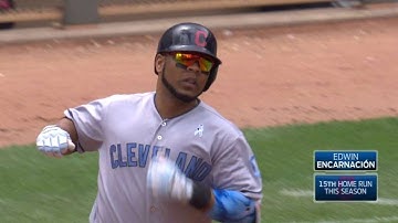 CLE@MIN: Encarnacion belts a solo shot to left