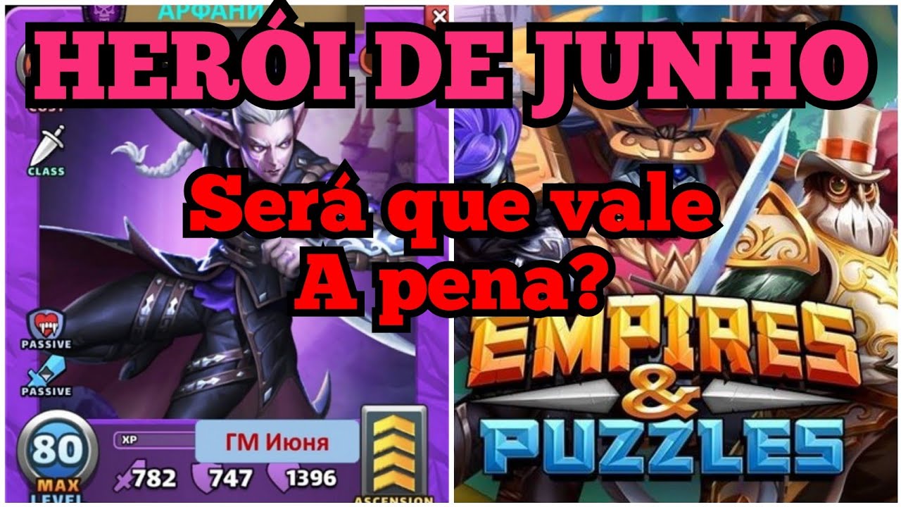 Empires Puzzles _ Herói do mês de junho de 2022 será um novo