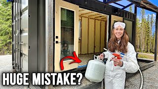 OFF-GRID A/C & Spray Foam Insulation | Shipping Container House