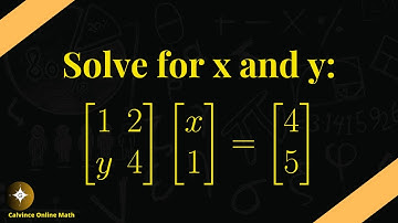 Matrix Equation Solver: How to Solve for x and y Step-by-Step