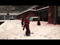 Танцующие тибетские монахи в монастыре Сакья