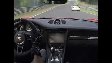 GT3 RS vs fast Biker at the Nürburgring 🏎 🏍 | Porsche #shorts