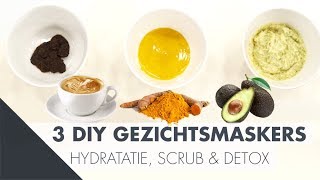 3 DIY Gezichtsmaskers: Scrub, detox en hydratatie