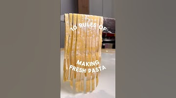 10 Rules Of Making Fresh Pasta | Homemade Pasta Tips #pasta #tagliatelle #freshpasta #recipe #howto
