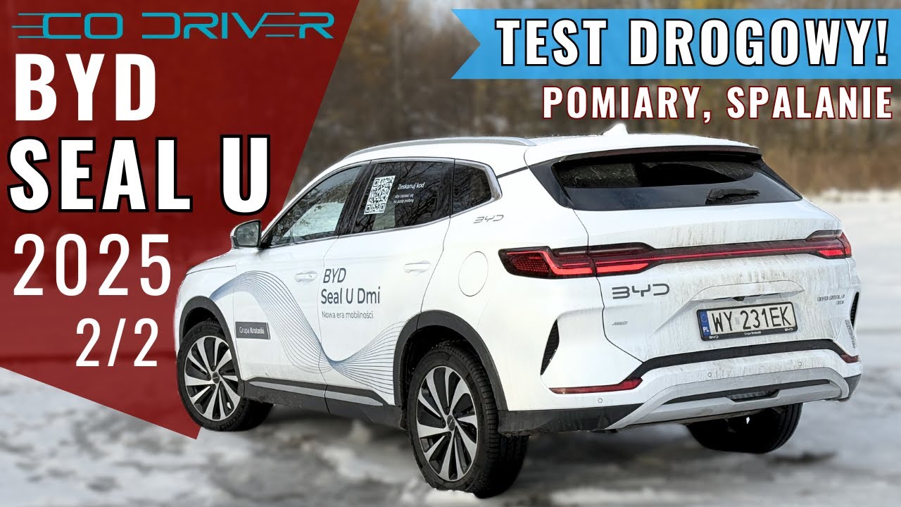 BYD Seal U DM-i 2025 - TEST PL [2/2 - Jazda, spalanie, reflektory, cennik] - 1.5 Turbo 324 KM Design