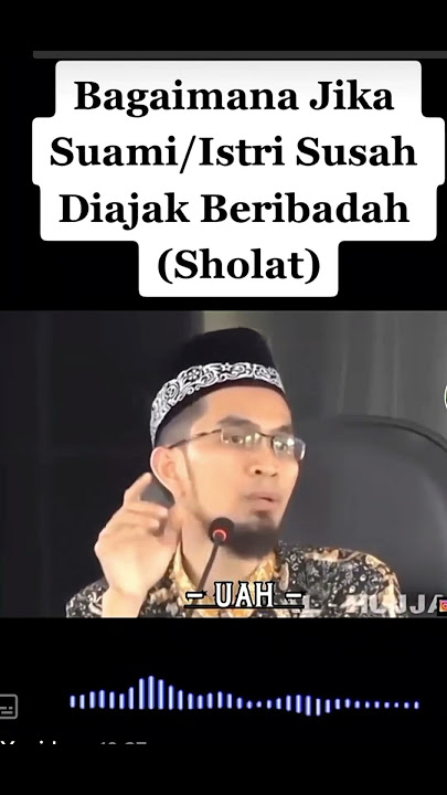 SUAMI SUSAH DIAJAK SHOLAT⁉️