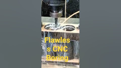 "Flawless CNC Boring"#cnc #cncmill #machine